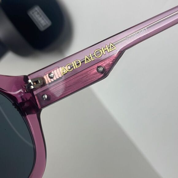Sabre Acid Aloha Purple Plastic Frame Sunglasses SV46-661 - Picture 7 of 9